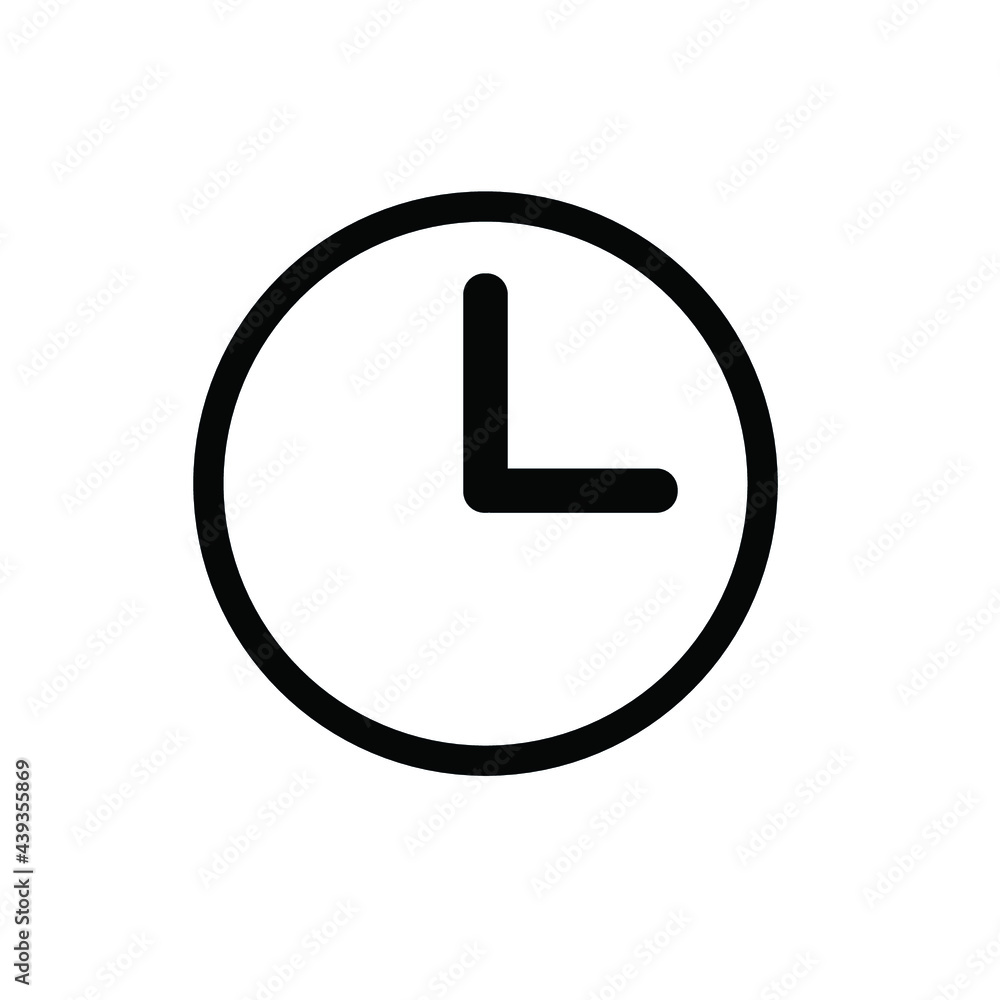clock illustration vector icon clock illustration vector icon