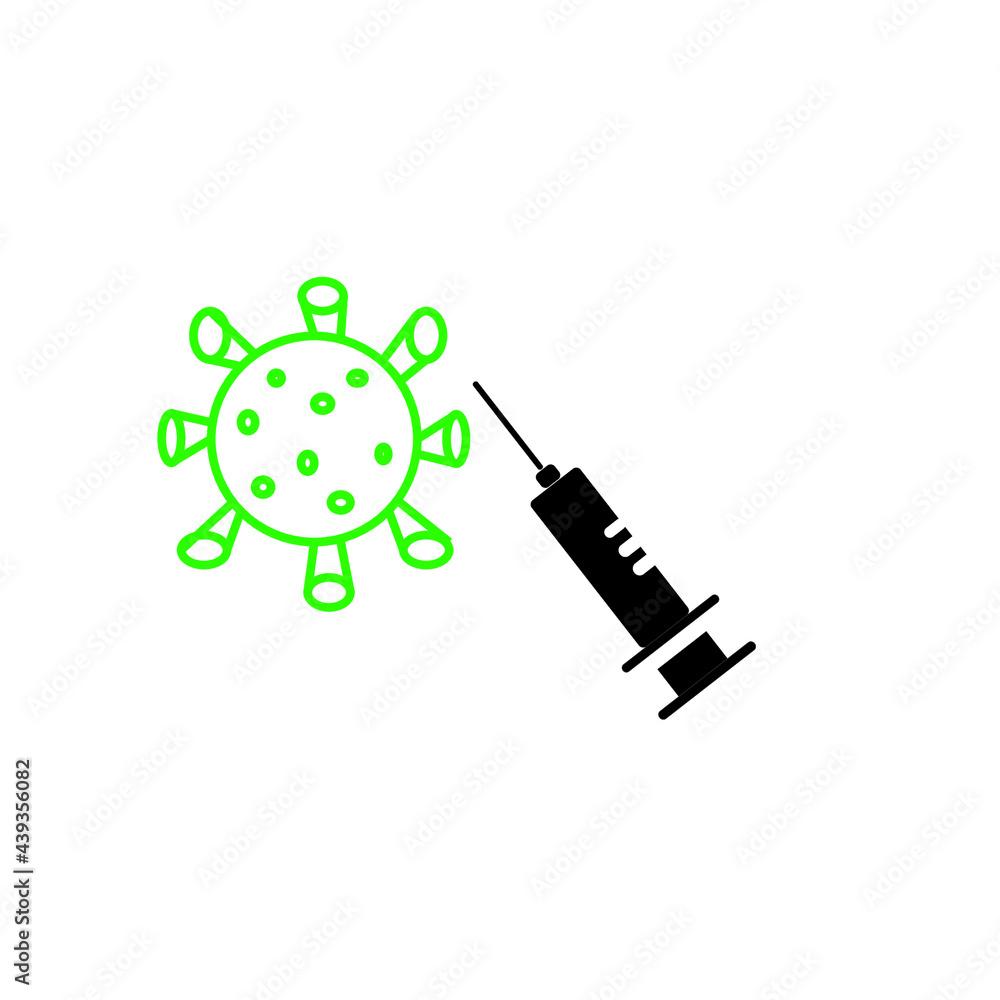 vaccinate covid-19 vector illustration