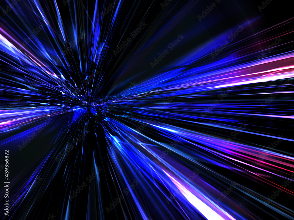 Abstract glowing blue purple hyper speed line background.Futuristic digital tech concept. Abstract glowing blue purple hyper speed line background.Futuristic digital tech concept.