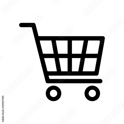 Shop cart icon symbol simple design