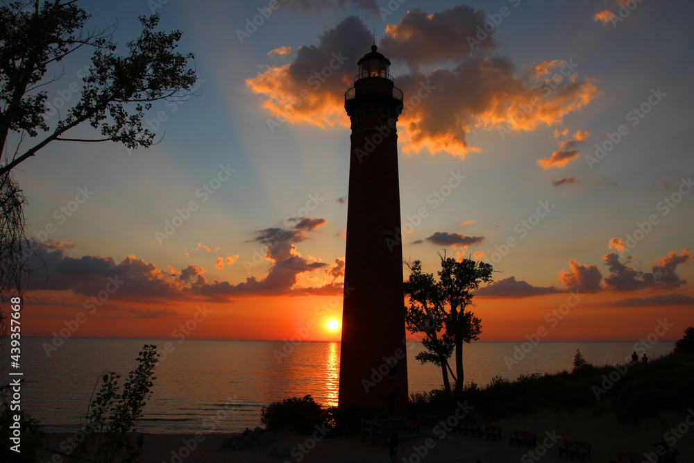 sunset at the lighthouse