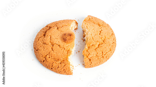 Coconut Americano cookies isolated on a white background.