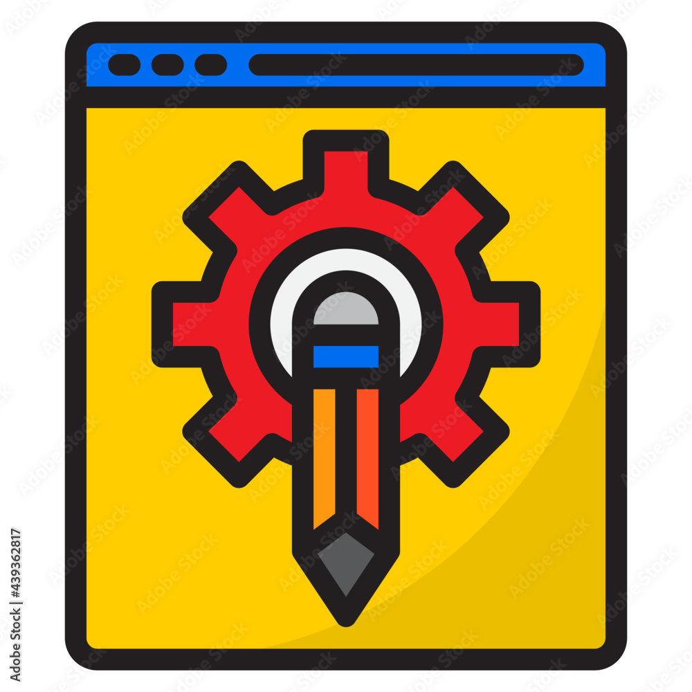 setting color line style icon setting color line style icon
