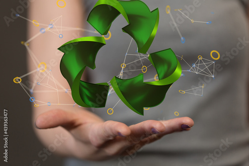 Recycle business digital. eco