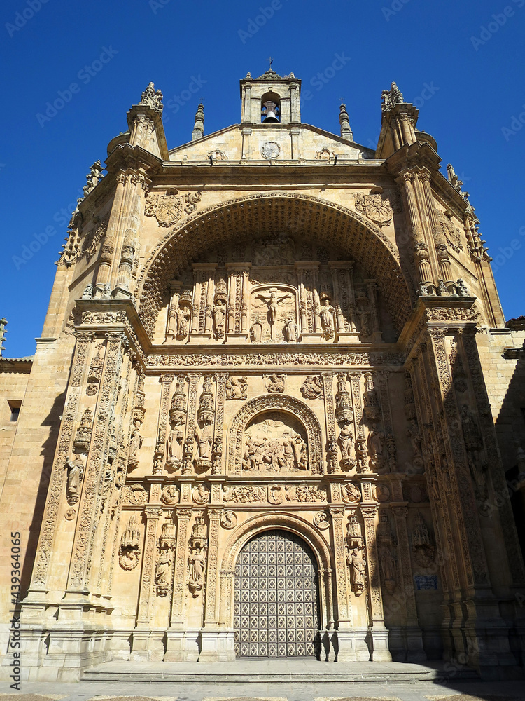The Church of St. Stephen's Convent (Iglesia del Convento de San Esteban) in Salamanca, SPAIN