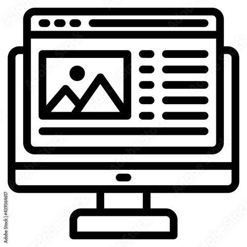 content outline style icon