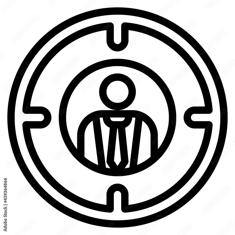 target outline style icon target outline style icon
