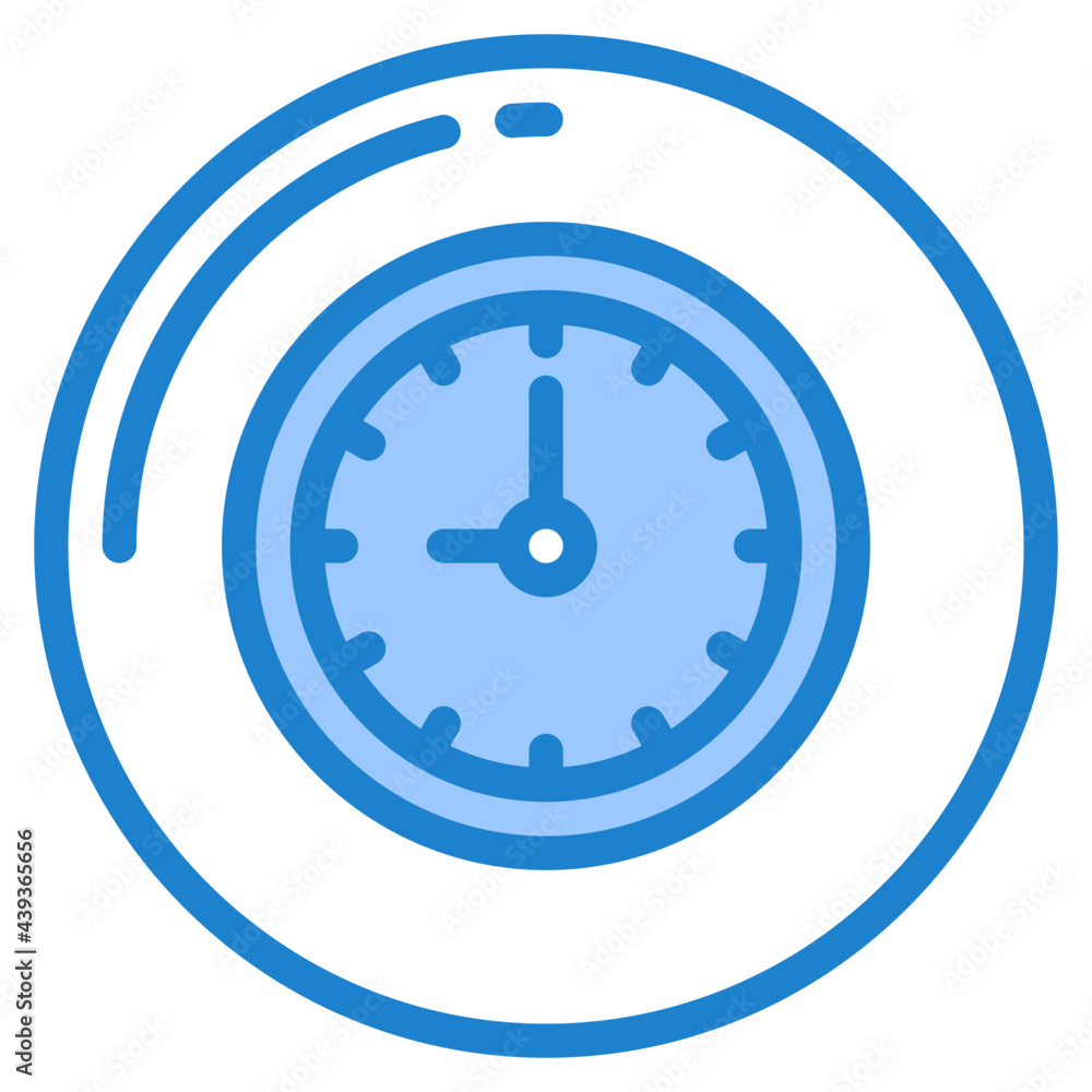 time blue style icon time blue style icon