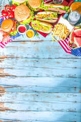 Memorial Day, USA Independence picnic party