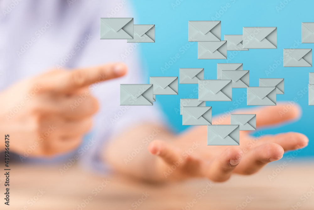 Email Technology Concept with icons symbol