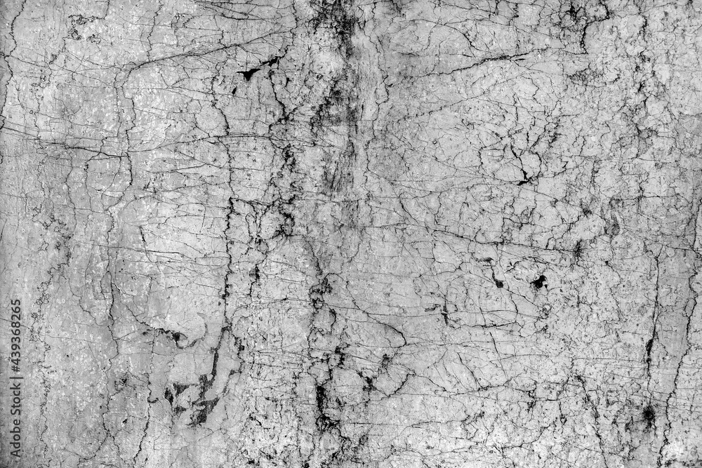 Old broken faded aged cragged wall of creased scuffed facade. Rough crannied uneven stiff rock.Cracked rusty edges of messy chapped dirty pitted street.Textured flaking shabby vintage 3D grunge design