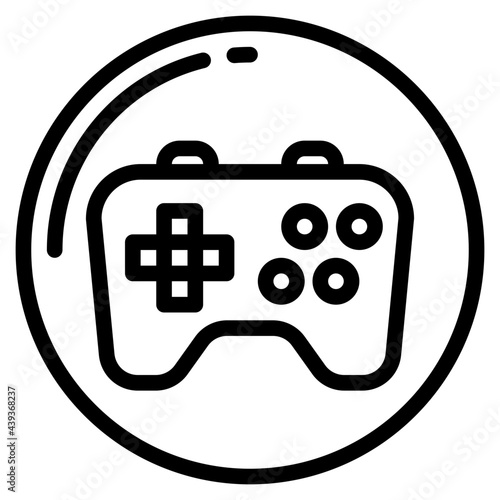 game outline style icon
