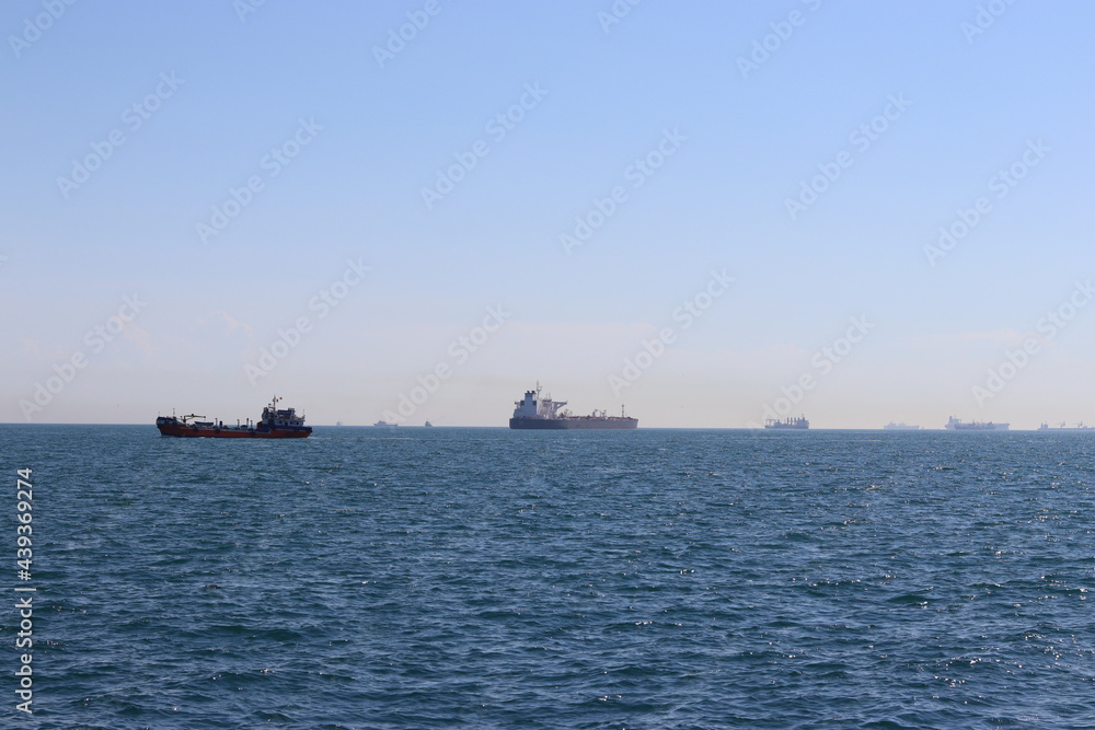 Ships at sea