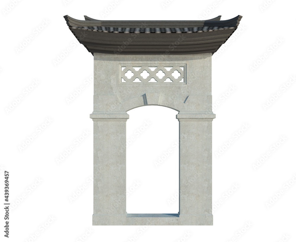 Fototapeta premium 3d Render Building Structure On Isolated