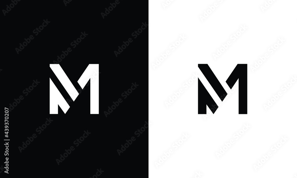 Abstract Initial Letter M Logo Stock Vector | Adobe Stock