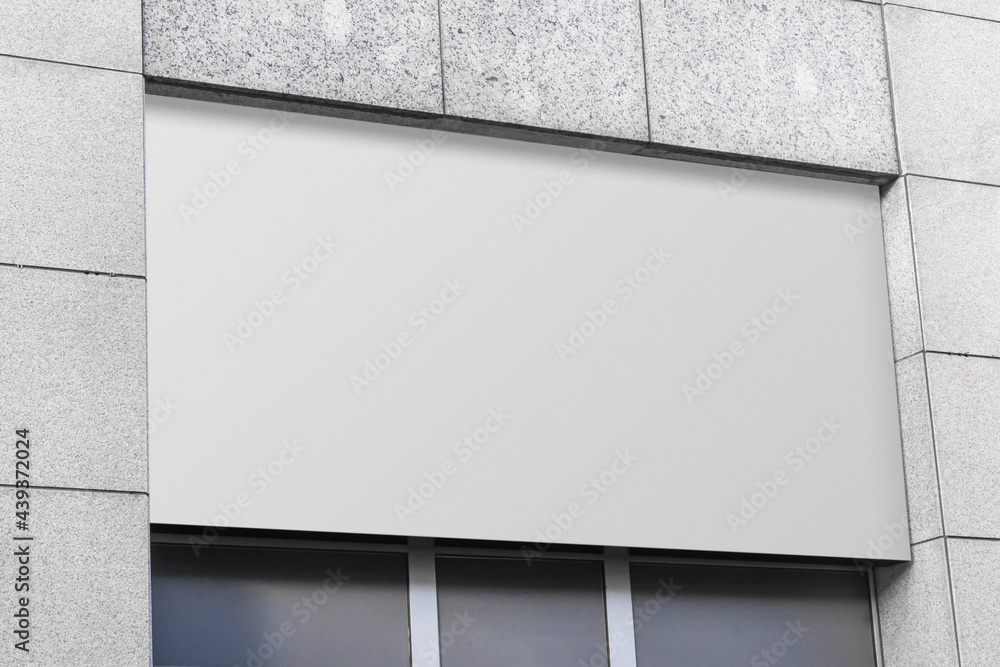 Blank store signage sign design mockup isolated, Clear shop template