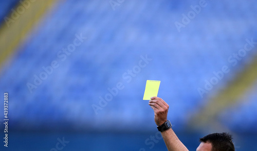 Football yellow card photo
