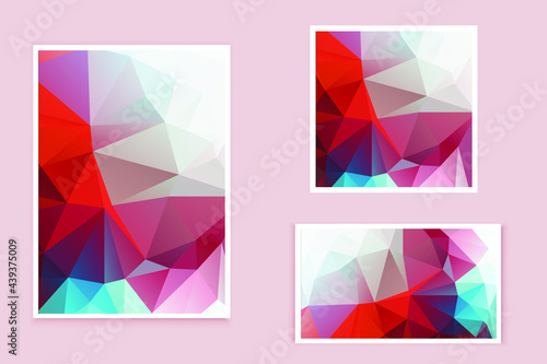 abstract textured polygonal background vector. Blurry triangle design. The pattern can be used for the background.
