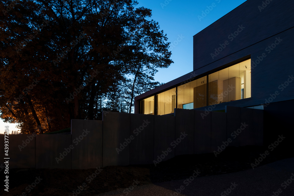 villa at dusk villa at dusk