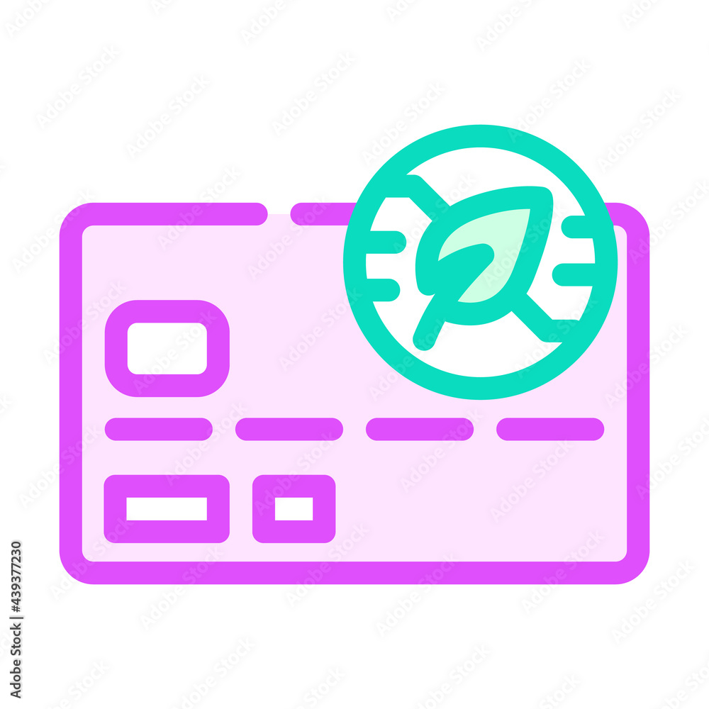 bank plastic card with chia cryptocurrency color icon vector. bank plastic card with chia cryptocurrency sign. isolated symbol illustration bank plastic card with chia cryptocurrency color icon vector. bank plastic card with chia cryptocurrency sign. isolated symbol illustration