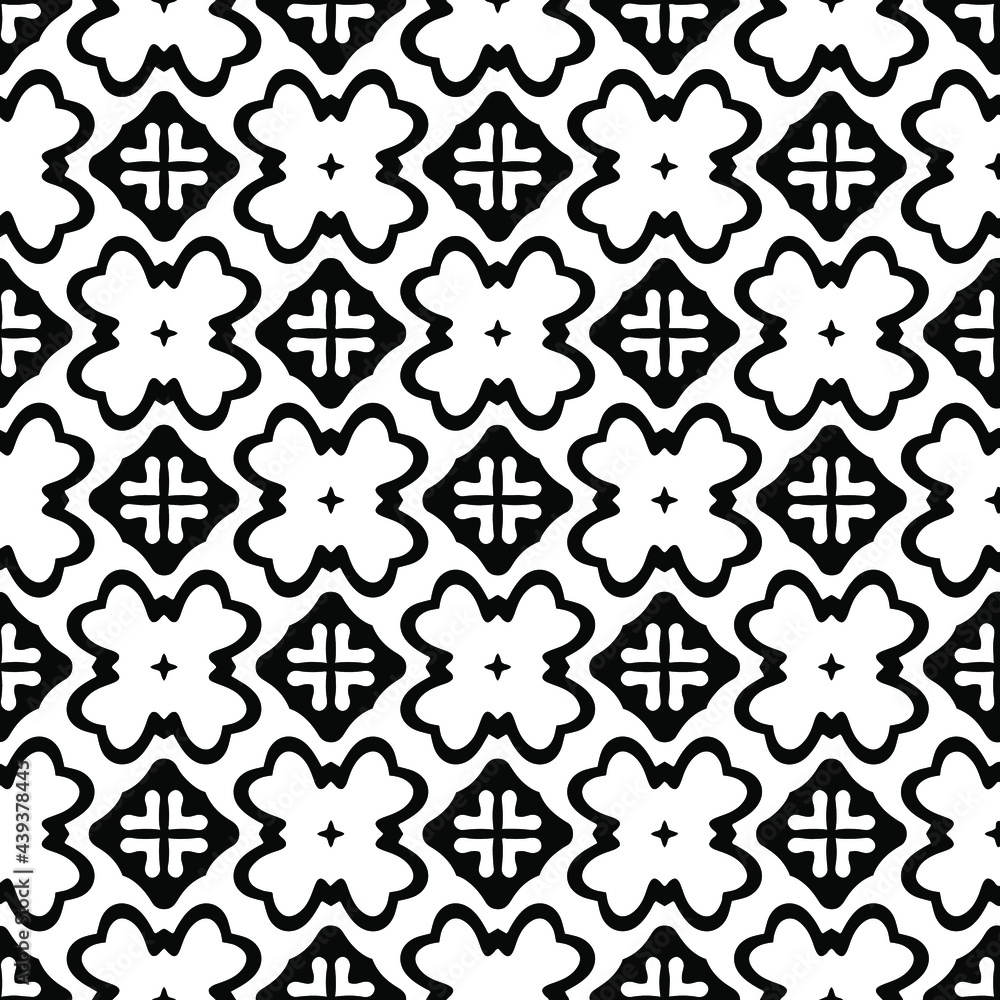 floral seamless pattern background.Geometric ornament for wallpapers and backgrounds. Black and white pattern. floral seamless pattern background.Geometric ornament for wallpapers and backgrounds. Black and white pattern.