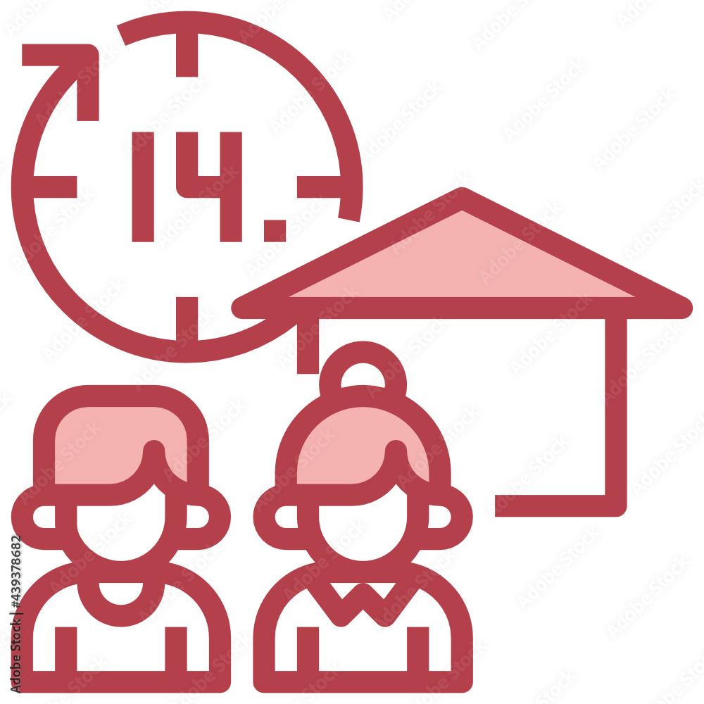 coronavirus_stayhome red line icon,linear,outline,graphic,illustration coronavirus_stayhome red line icon,linear,outline,graphic,illustration