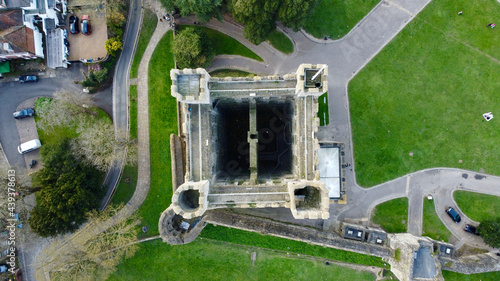 Φωτογραφία Overhead view of Norman castle.