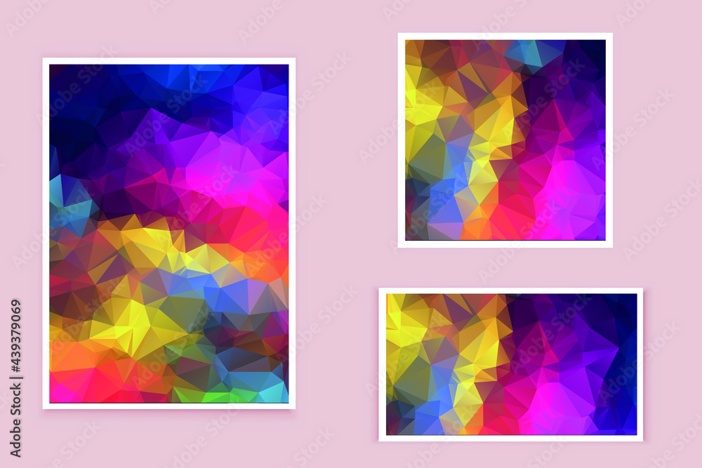 abstract textured polygonal background vector. Blurry triangle design. The pattern can be used for the background.