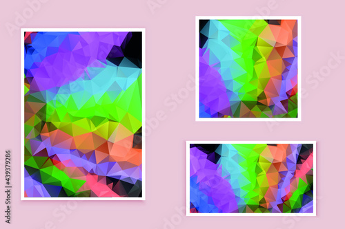 abstract textured polygonal background vector. Blurry triangle design. The pattern can be used for the background.