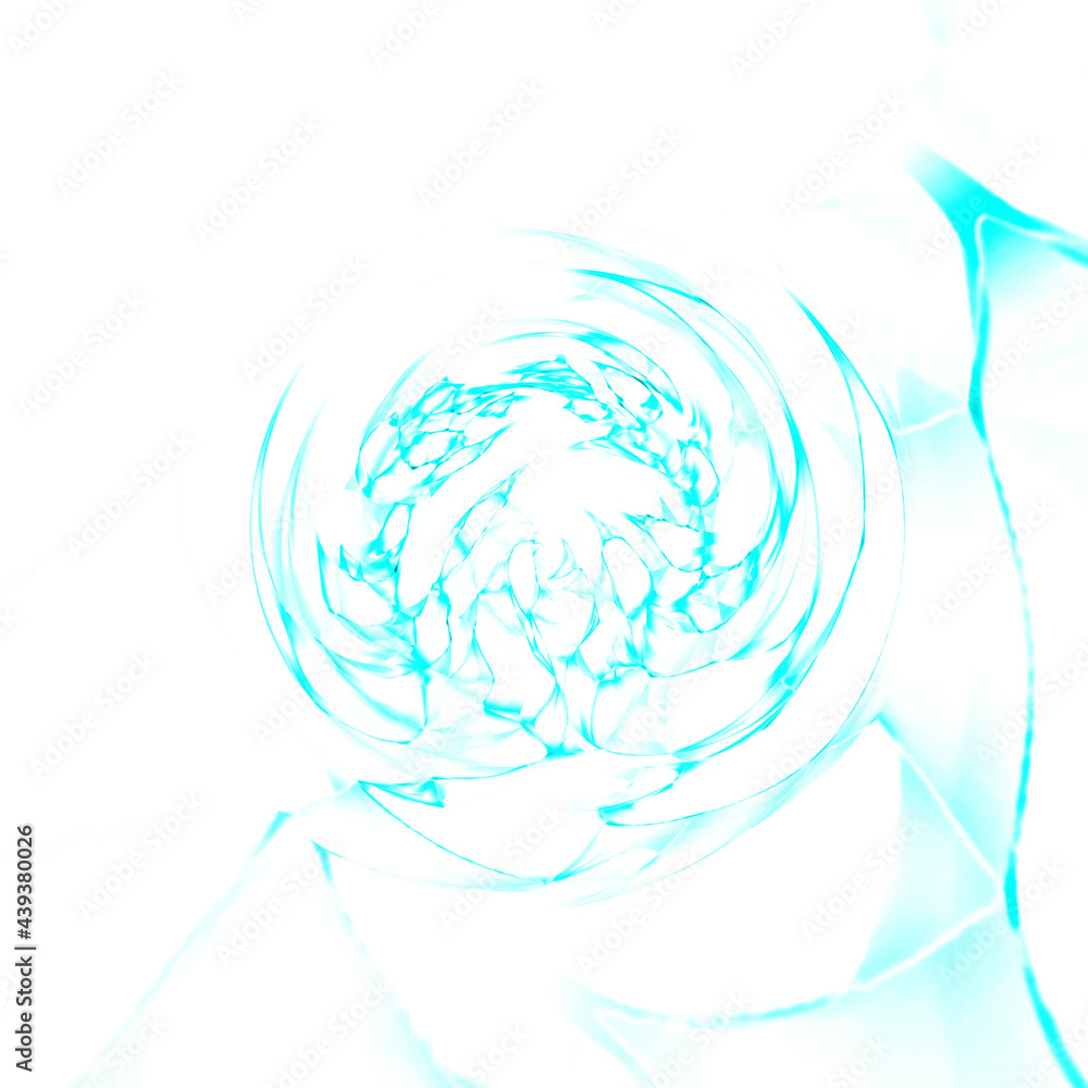 Obraz premium abstract blue background with waves, fractal burst textured background, colorful digital art, geometric pattern, graphic design illustration wallpaper