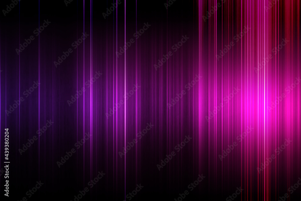 ストライプ状に輝く紫の光