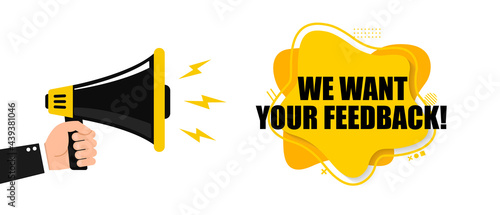 We want your feedback icon