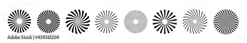 Sunburst element radial stripes or sunburst backgrounds
