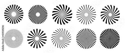 Sunburst element radial stripes or sunburst backgrounds