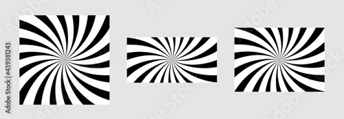 Sunburst element radial stripes or sunburst backgrounds