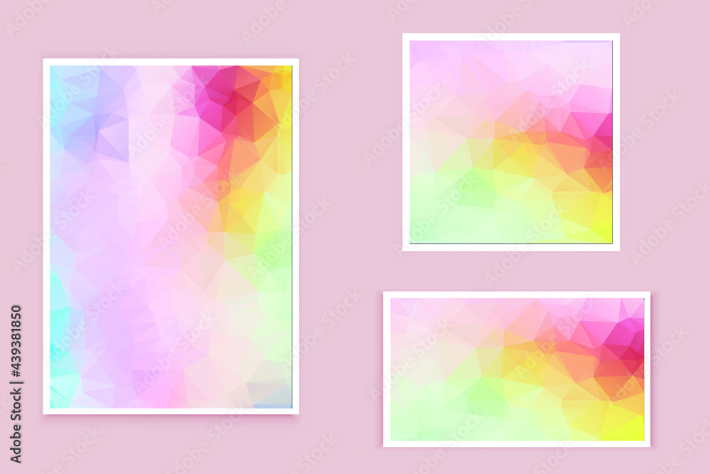 Naklejka premium abstract textured polygonal background vector. Blurry triangle design. The pattern can be used for the background.