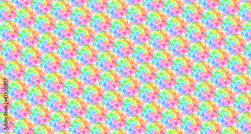 repetitive abstract geometric rainbow pattern-8t1a