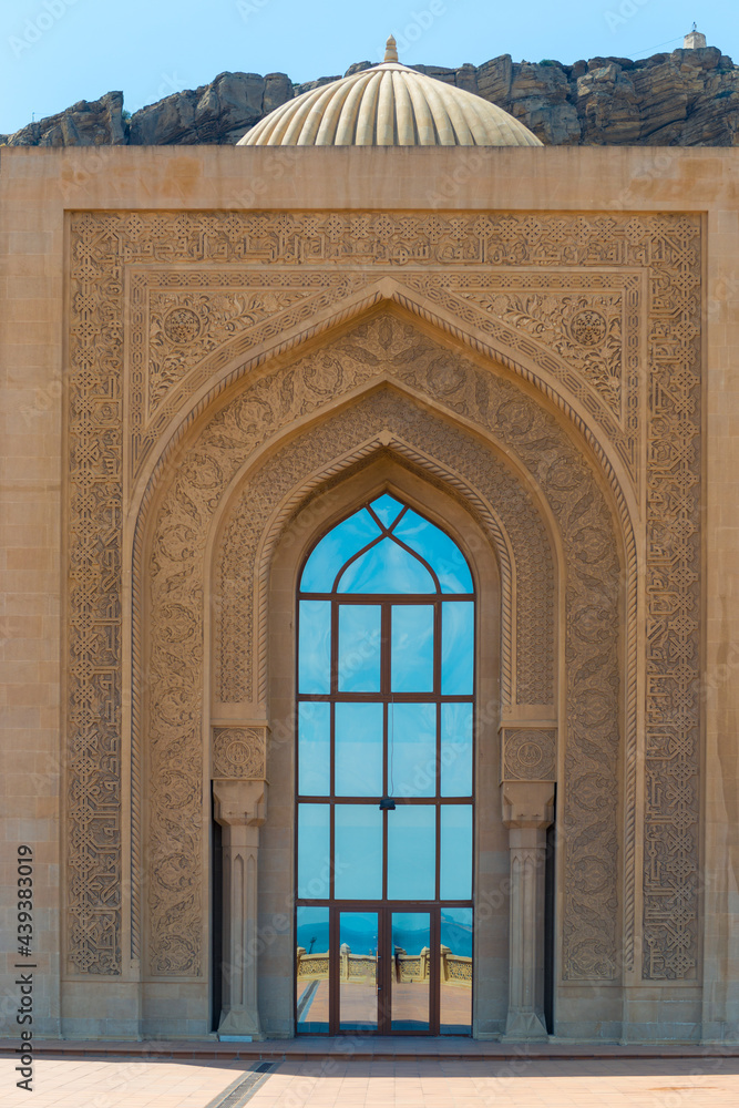 Islamic patterns close-up Bibi-Heybat Mosque - Baku, Azerbaijan