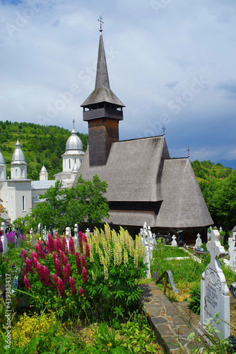 Old church in Poienile Izei village, Maramures county, northern Romania, Europe photo