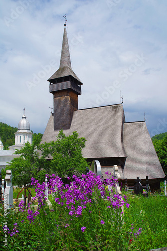 Old church in Poienile Izei village, Maramures county, northern Romania, Europe photo