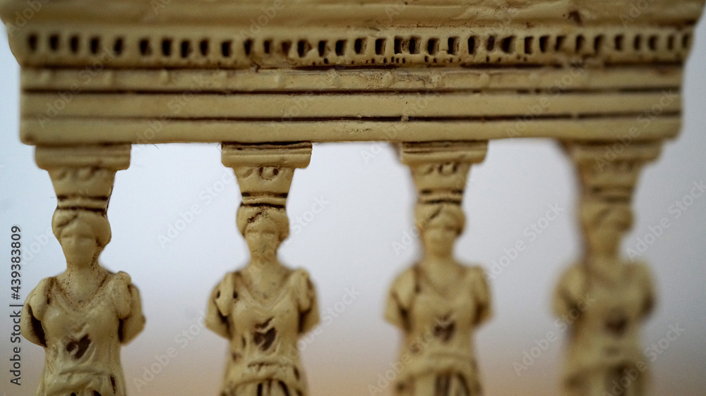 Fototapeta premium Acercamiento a escultura de partenón griego