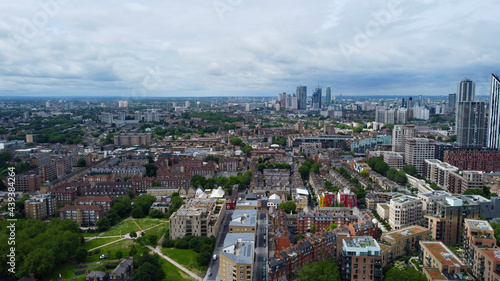 Aerial photo of South London skyline. © Ryan