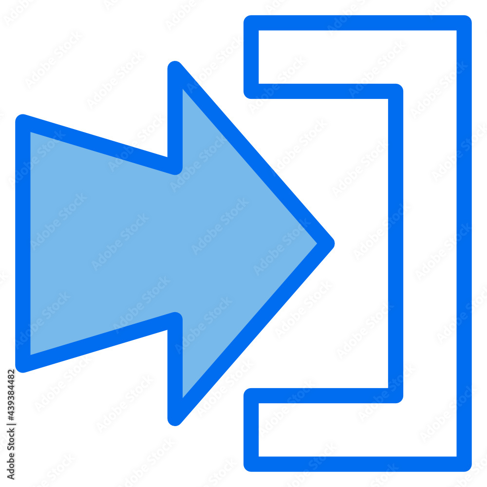 login blue line icon login blue line icon