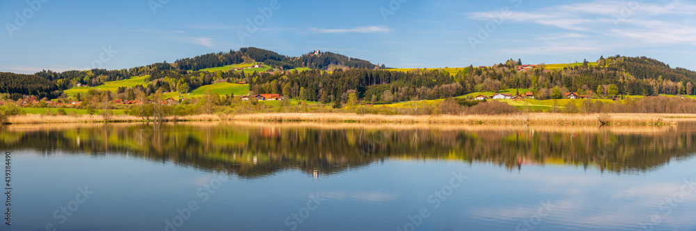 panoramic mountain range in Bavaria, Germany