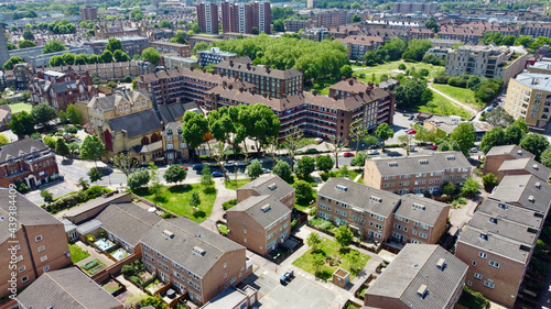 Aerial photo of South London estate.