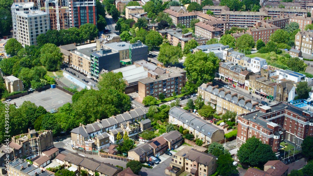 Aerial photo of South London.