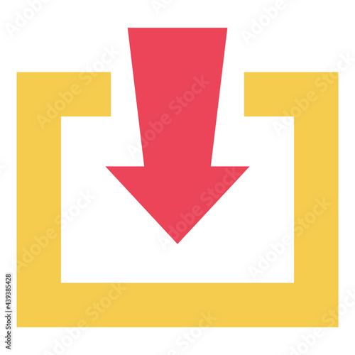 downloading flat icon