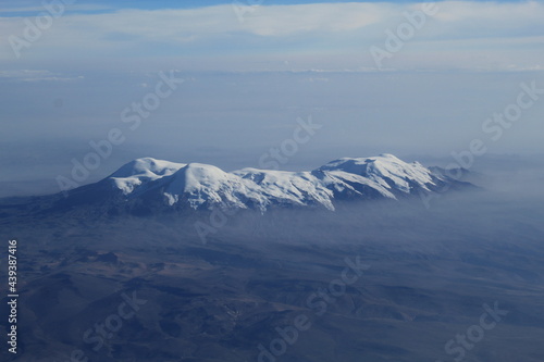 snow covered mountains