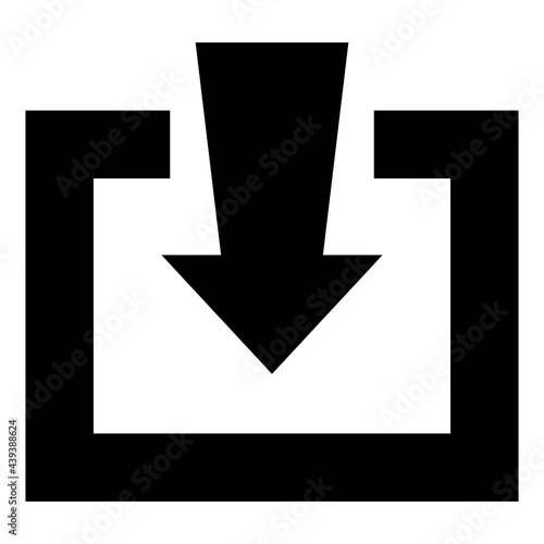 downloading glyph icon