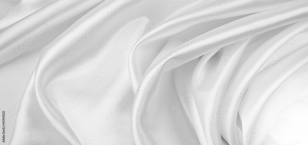 White silk fabric lines White silk fabric lines